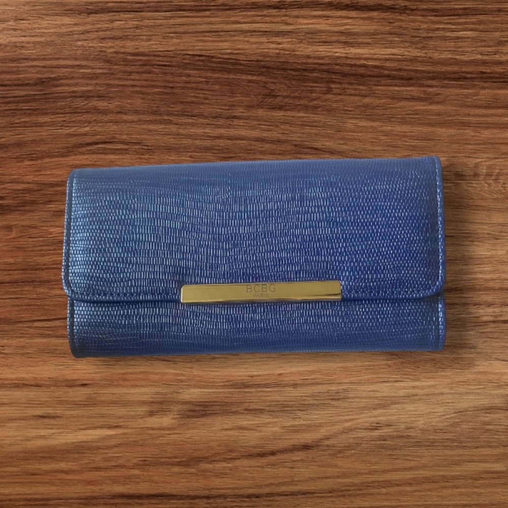 BCBG Paris Navy Blue Organizer Wallet